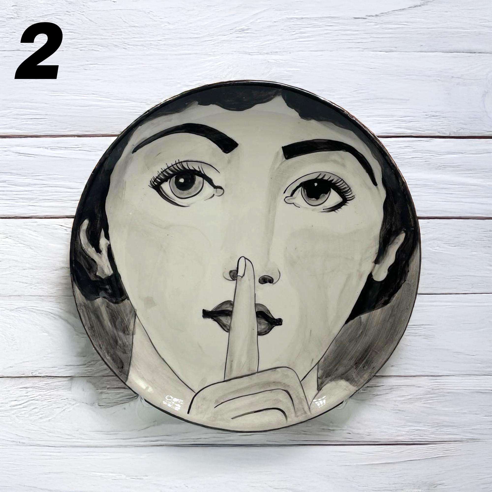 El%20İşi%2030%20cm%20Seramik%20Tabak%20-%20Fornasetti%20Modern%20Sanat%20Akımı%20